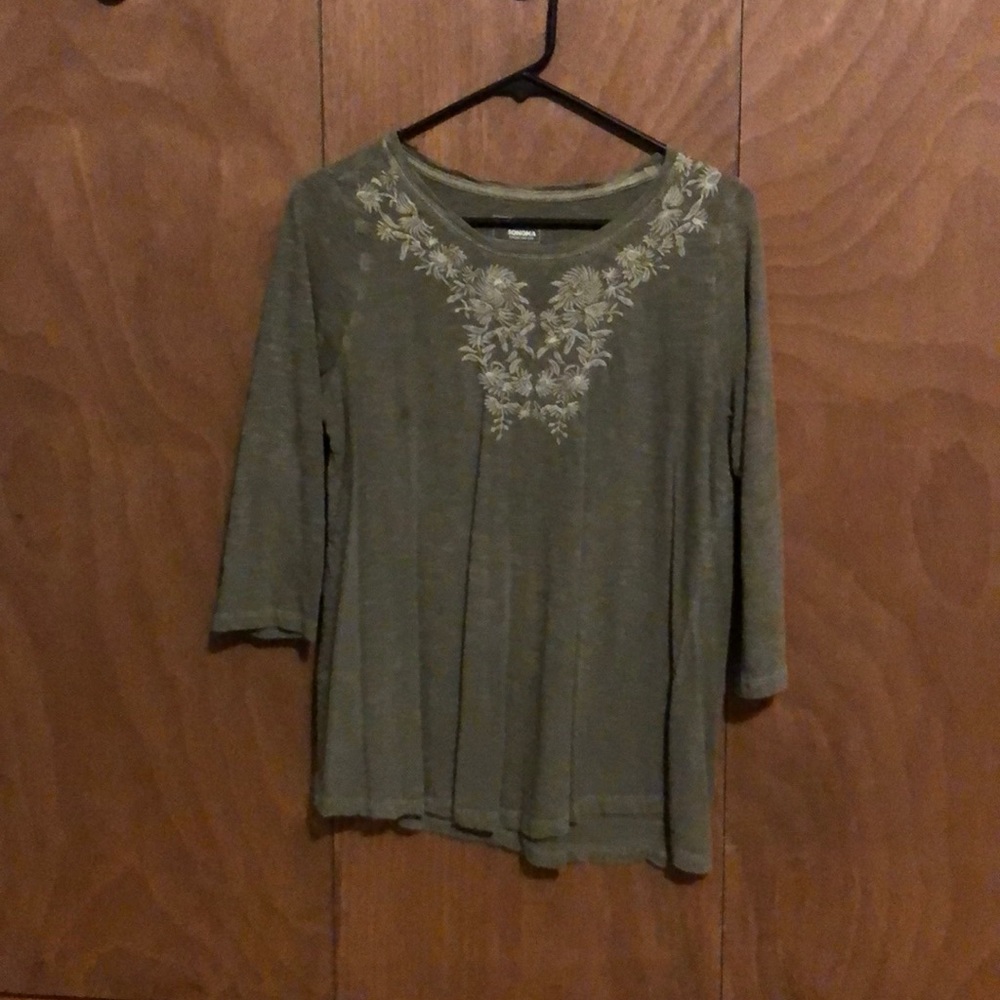 Sonoma 3/4 sleeve shirt